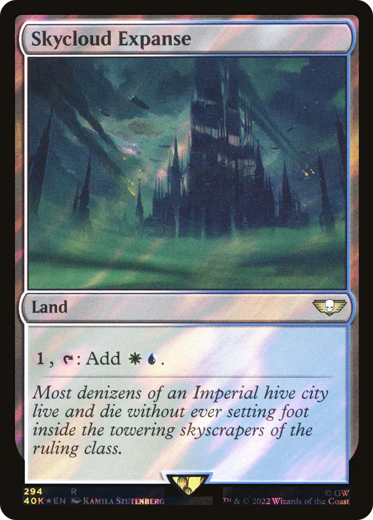 Skycloud Expanse (Surge Foil) (40K-294) - Warhammer 40,000 Commander Foil