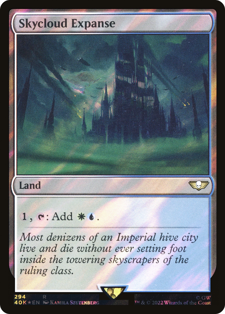 Skycloud Expanse (Surge Foil) (40K-294) - Warhammer 40,000 Commander Foil
