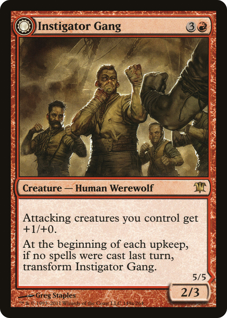 Instigator Gang (ISD-149) - Innistrad: (Double Faced Transform) Foil