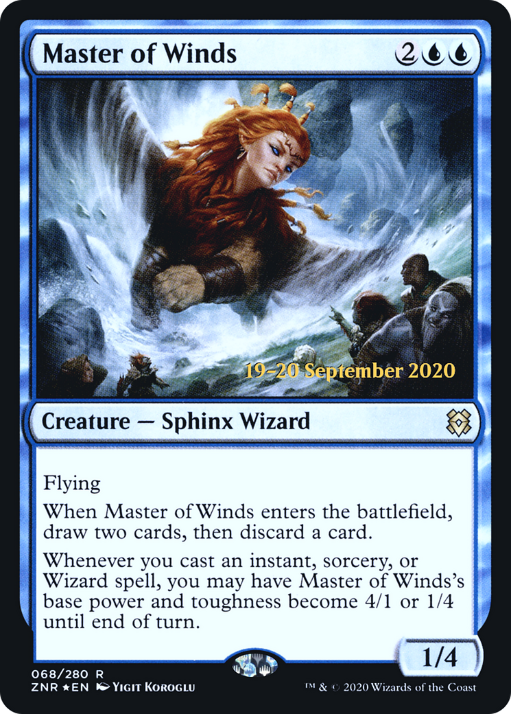 Master of Winds (PRE-068) - Zendikar Rising Promos Foil