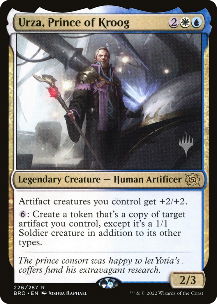 Urza, Prince of Kroog (PPBRO-226) - The Brothers' War Promos Foil