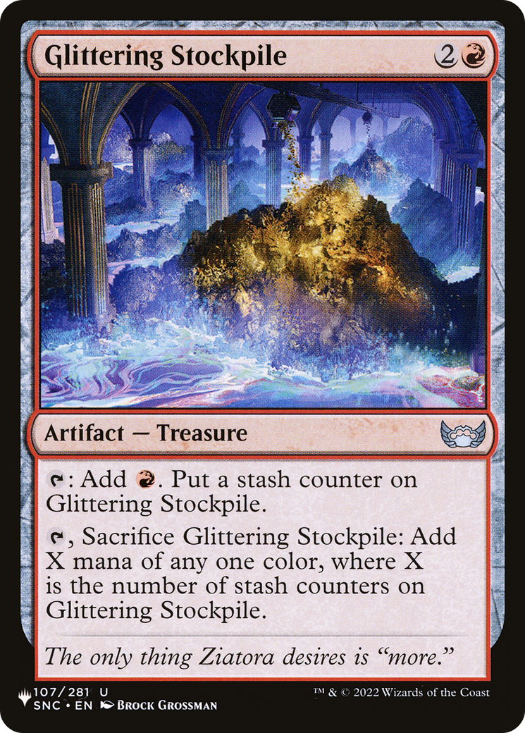 Glittering Stockpile (LIST-107/281) - The List Foil