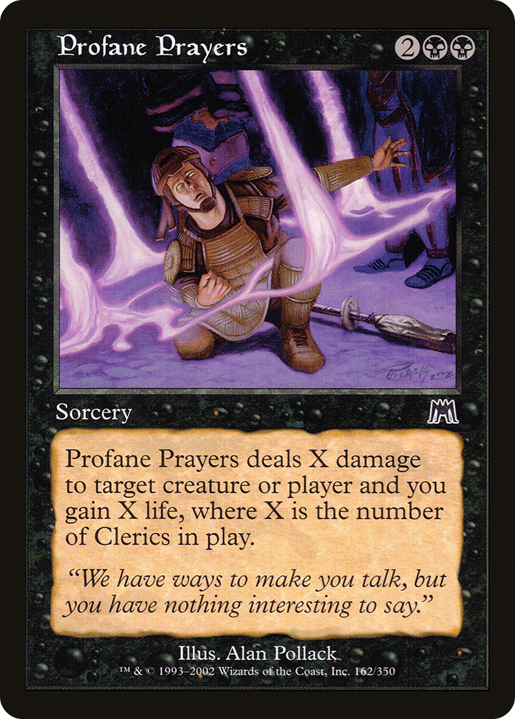 Profane Prayers (ONS-162) - Onslaught Foil