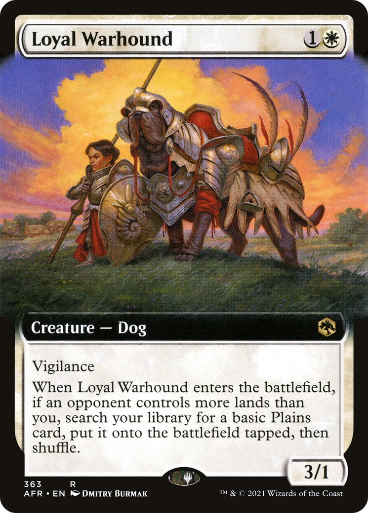 Loyal Warhound (Extended Art) (AFR-363) - Adventures in the Forgotten Realms: (Extended Art) Foil