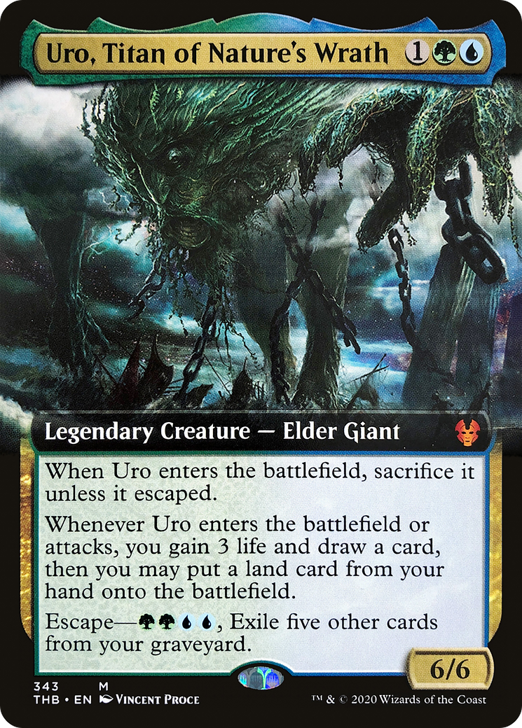 Uro, Titan of Nature's Wrath (Extended Art) (THB-343) - Theros Beyond Death: (Extended Art)