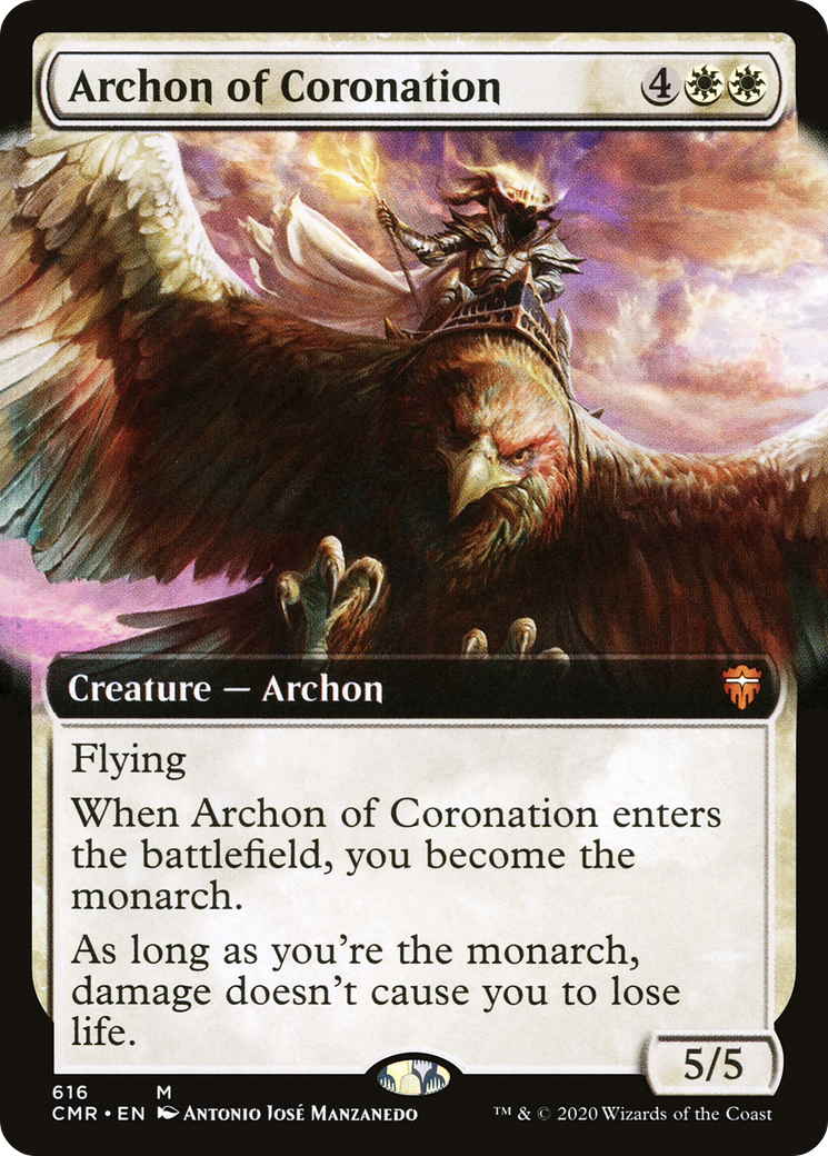 Archon of Coronation (Extended Art) (CMR-616) - Commander Legends: (Extended Art) Foil