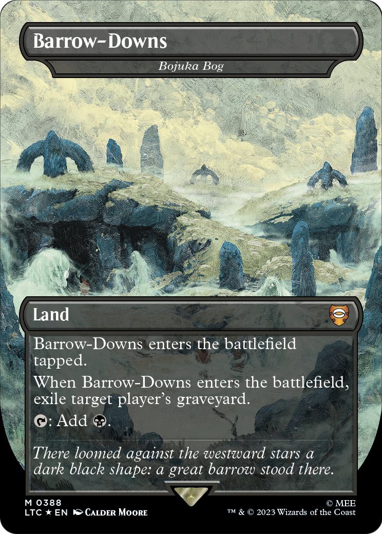 Barrow-Downs - Bojuka Bog (Surge Foil) (LTC-388) - Tales of Middle-earth Commander / Barrow-Downs (Borderless) Foil