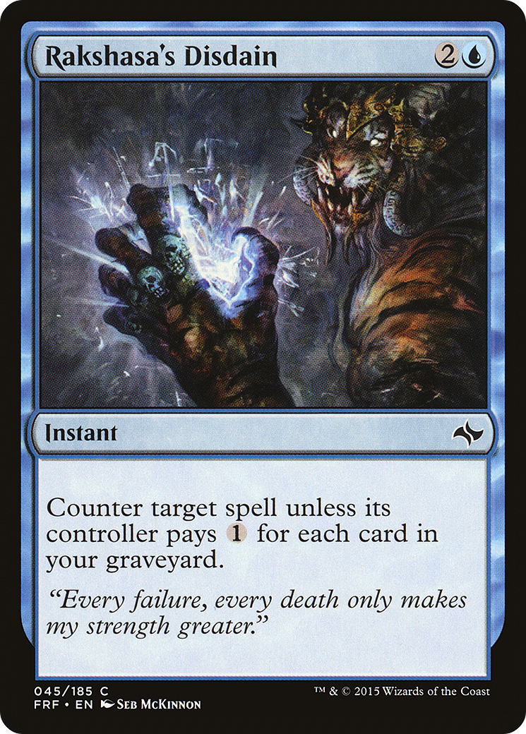 Rakshasa's Disdain (FRF-045) - Fate Reforged Foil
