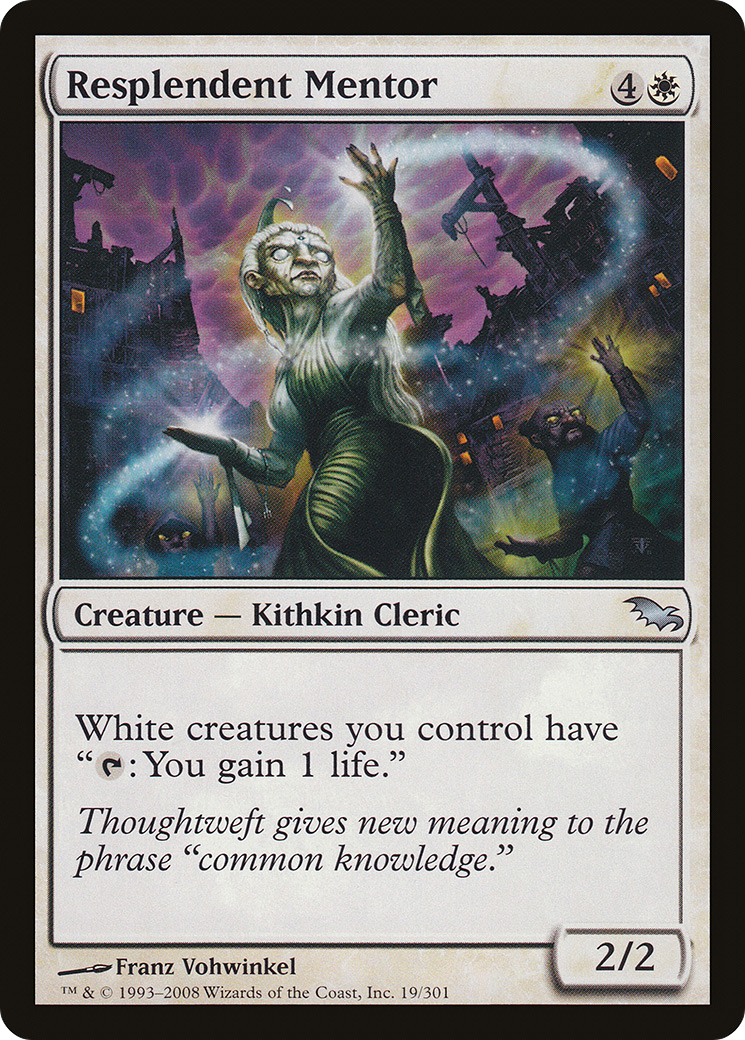 Resplendent Mentor (SHM-019) - Shadowmoor Foil
