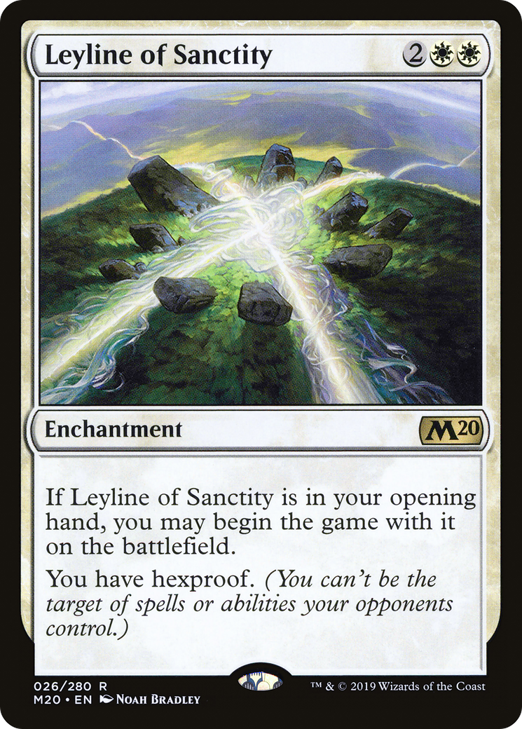 Leyline of Sanctity (M20-026) - Core Set 2020 Foil