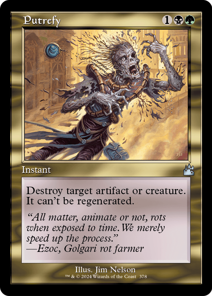 Putrefy (Retro Frame) (RVR-378) - Ravnica Remastered Foil