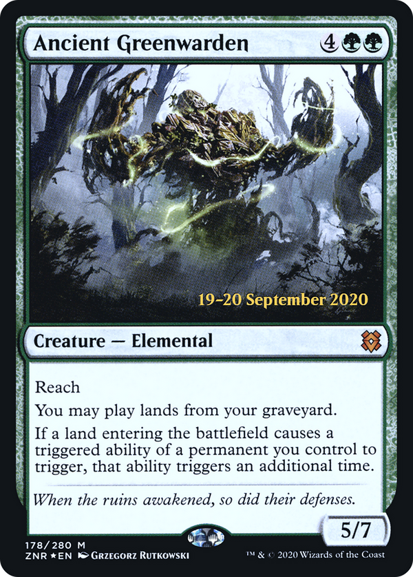 Ancient Greenwarden (PRE-178) - Zendikar Rising Promos Foil