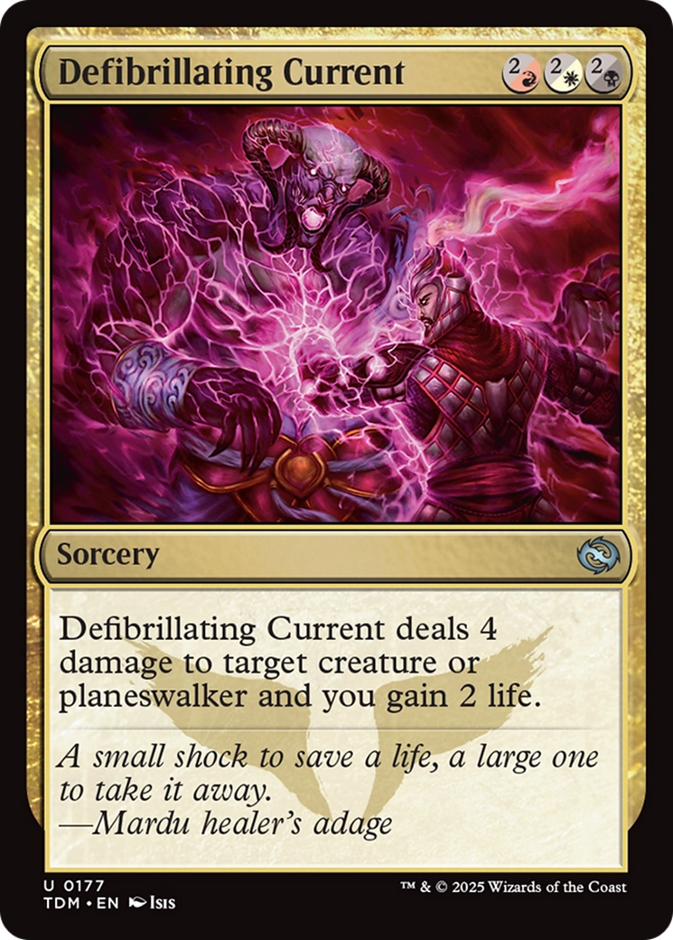 Defibrillating Current (TDM-177) - Tarkir: Dragonstorm Foil
