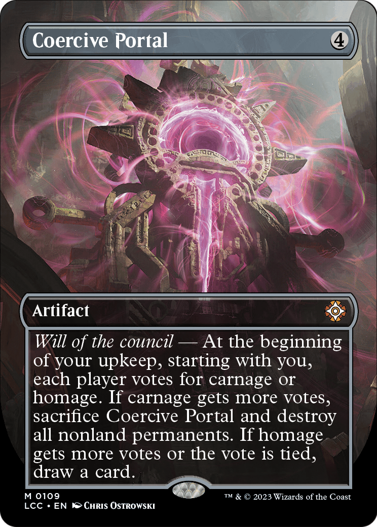Coercive Portal (Borderless) (LCC-109) - The Lost Caverns of Ixalan Commander Foil