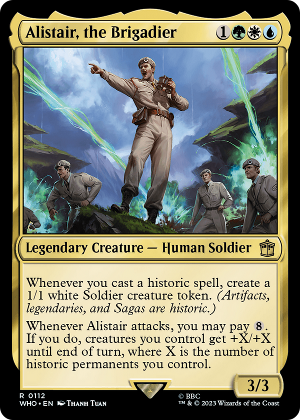 Alistair, the Brigadier (WHO-112) - Doctor Who Foil