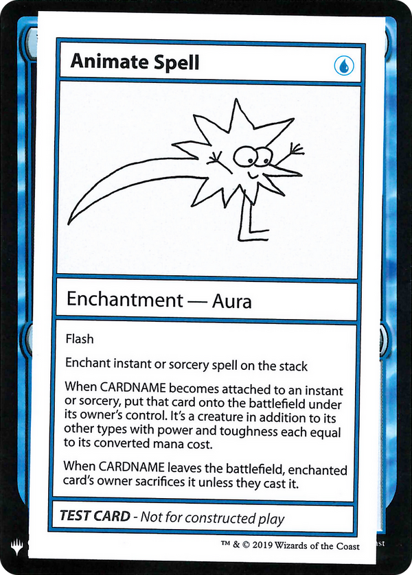 Animate Spell (CMB1-) - Mystery Booster Playtest Cards 2019