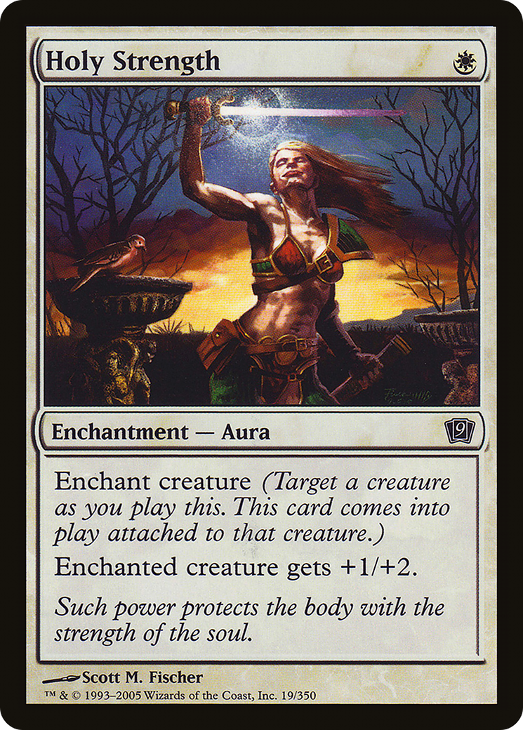 Holy Strength (9ED-019) - 9th Edition Foil