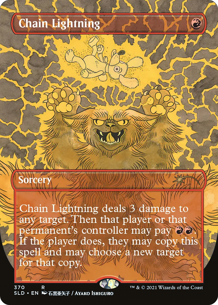 Chain Lightning (SLD-370) - Secret Lair Drop (Borderless)