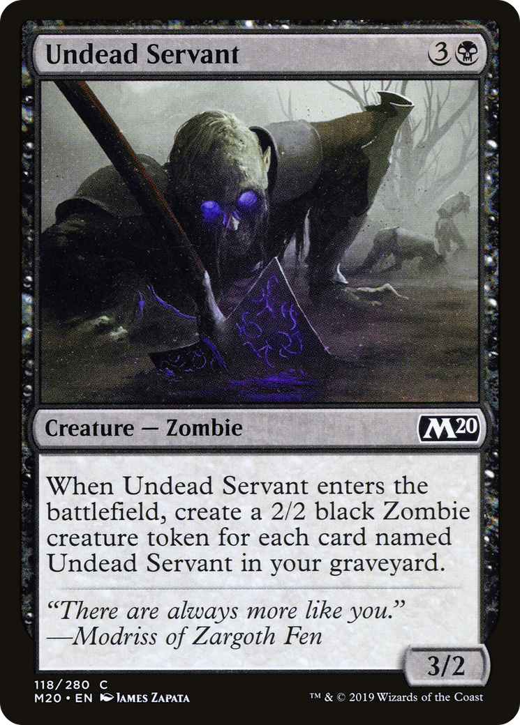 Undead Servant (M20-118) - Core Set 2020 Foil