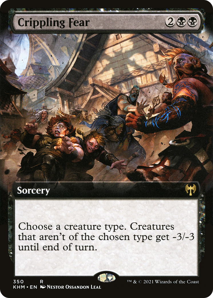 Crippling Fear (Extended Art) (KHM-350) - Kaldheim: (Extended Art)