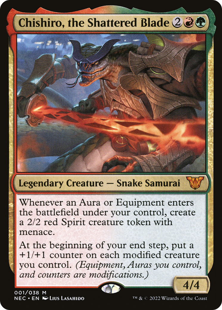 Chishiro, the Shattered Blade (NEC-001) - Neon Dynasty Commander