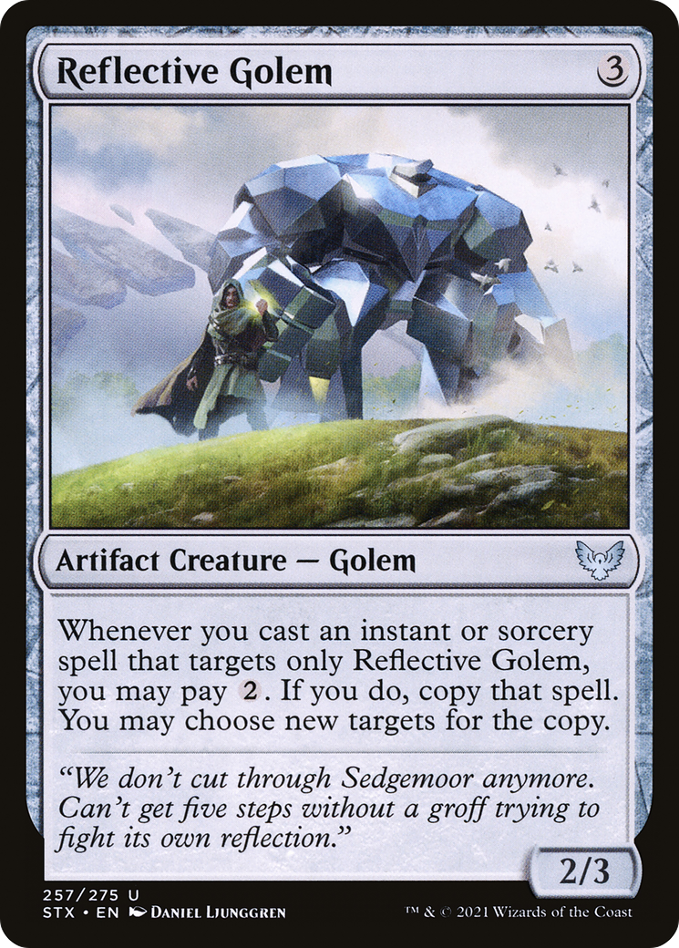 Reflective Golem (STX-257) - Strixhaven: School of Mages Foil