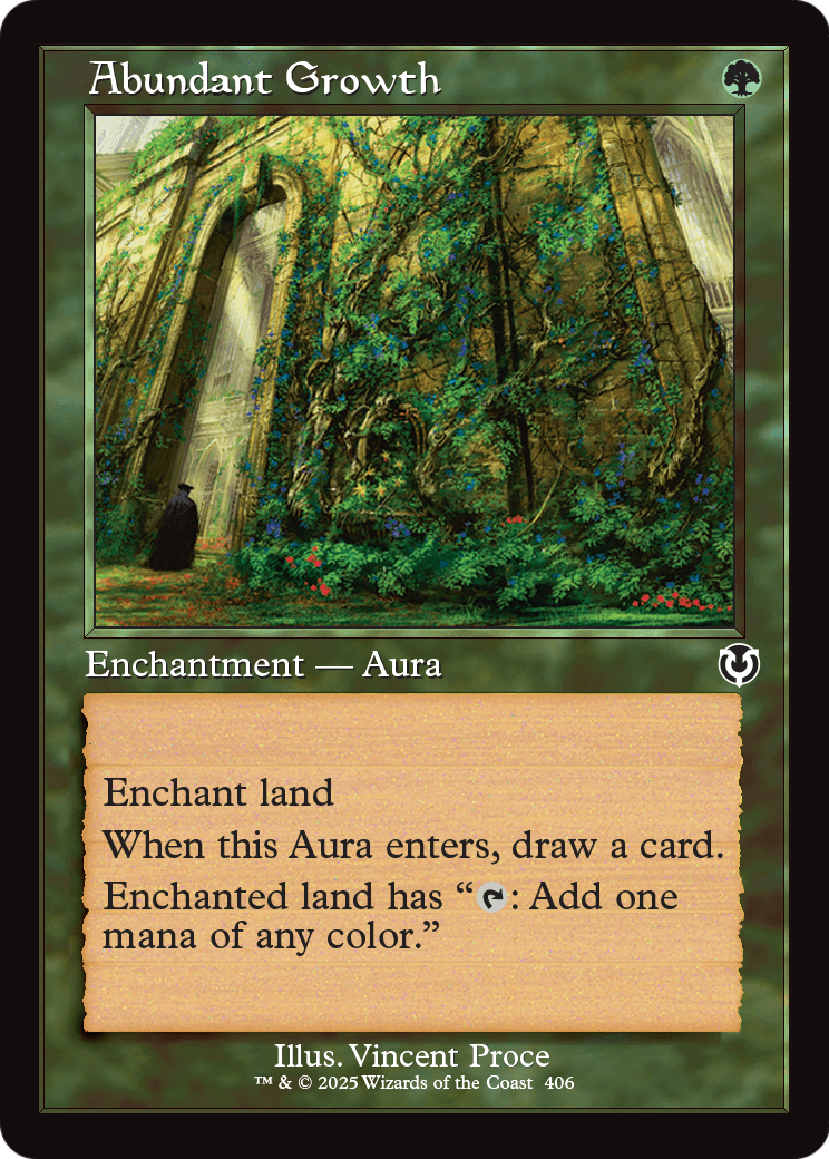 Abundant Growth (Retro Frame) (INR-406) - Innistrad Remastered: (enchantment) Foil