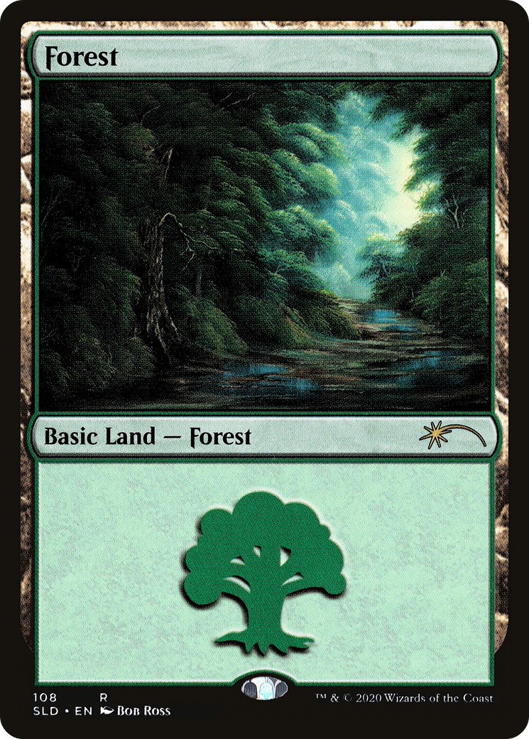 Forest (108) (Bob Ross) (SLD-108) - Secret Lair Drop Foil