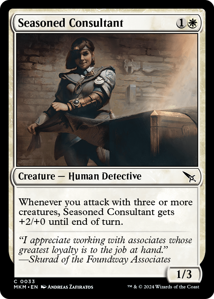 Seasoned Consultant (MKM-033) - Murders at Karlov Manor Foil