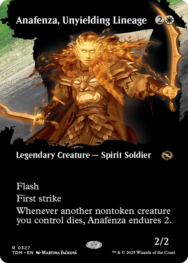 Anafenza, Unyielding Lineage (Borderless) (TDM-327) - Tarkir: Dragonstorm: (Showcase)