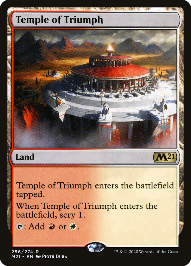 Temple of Triumph (PPM21-256) - Core Set 2021 Promos Foil