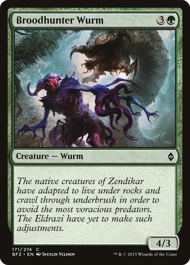 Broodhunter Wurm (BFZ-171) - Battle for Zendikar Foil