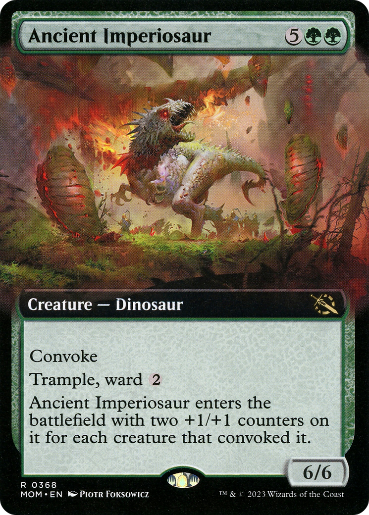 Ancient Imperiosaur (Extended Art) (MOM-368) - March of the Machine: (Extended Art)