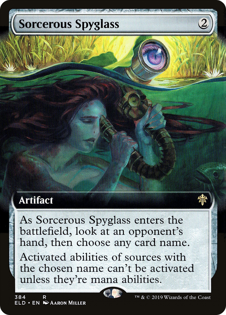 Sorcerous Spyglass (Extended Art) (ELD-384) - Throne of Eldraine: (Extended Art) Foil