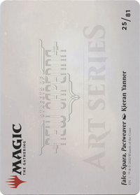 Falco Spara, Pactweaver // Falco Spara, Pactweaver (ASNC-025) - New Capenna Art Series (Borderless) Foil