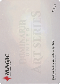 Furious Bellow // Furious Bellow (ADMU-031) - Dominaria United Art Series (Borderless) Foil