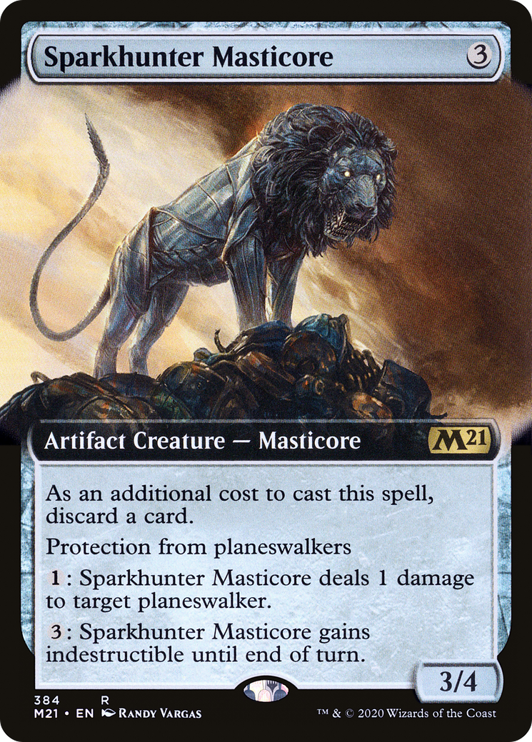 Sparkhunter Masticore (Extended Art) (M21-384) - Core Set 2021: (Extended Art)