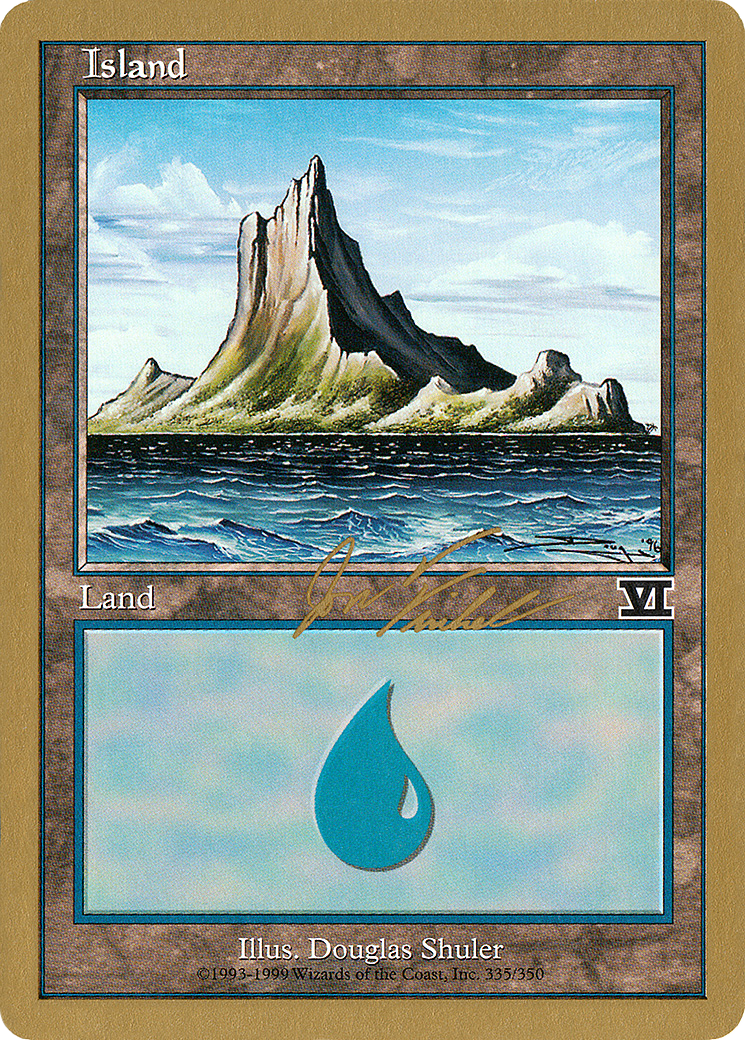 Island (335) - 2000 Jon Finkel (6ED) (WCD-) - World Championship Decks 2000