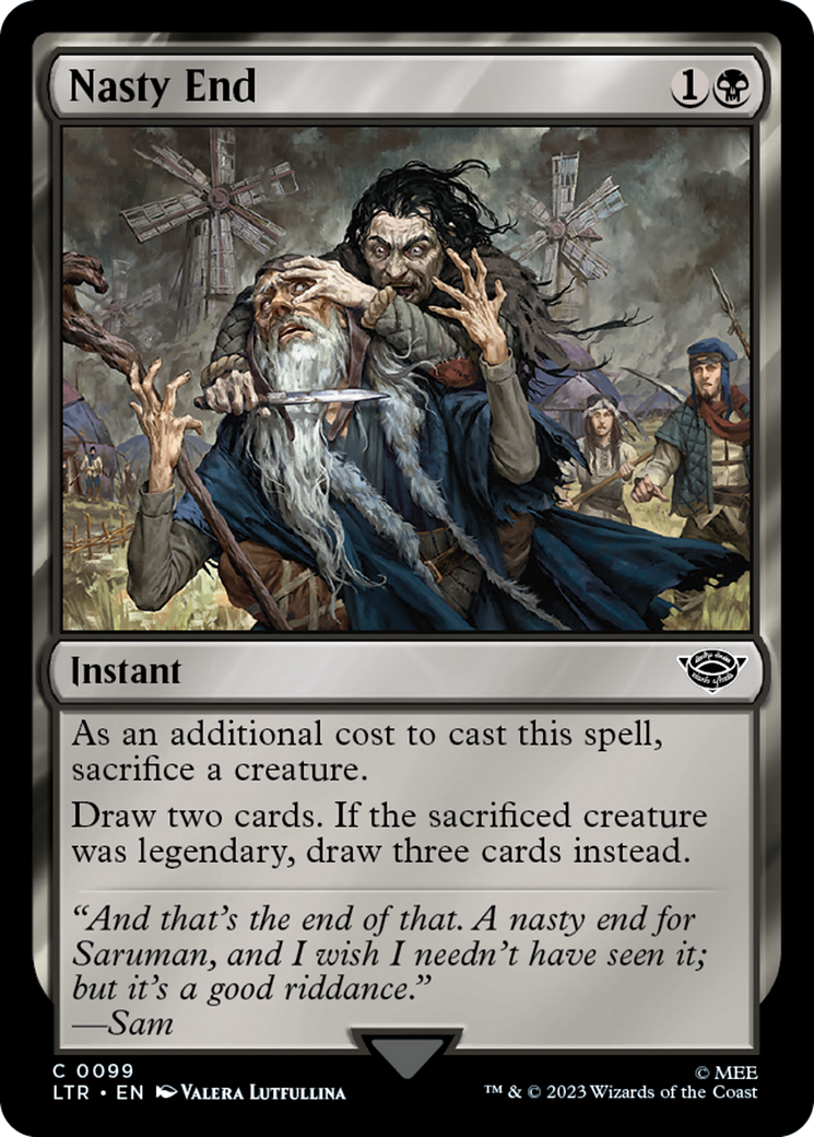 Nasty End (LTR-099) - The Lord of the Rings: Tales of Middle-earth Foil