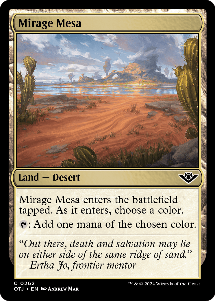 Mirage Mesa (OTJ-262) - Outlaws of Thunder Junction