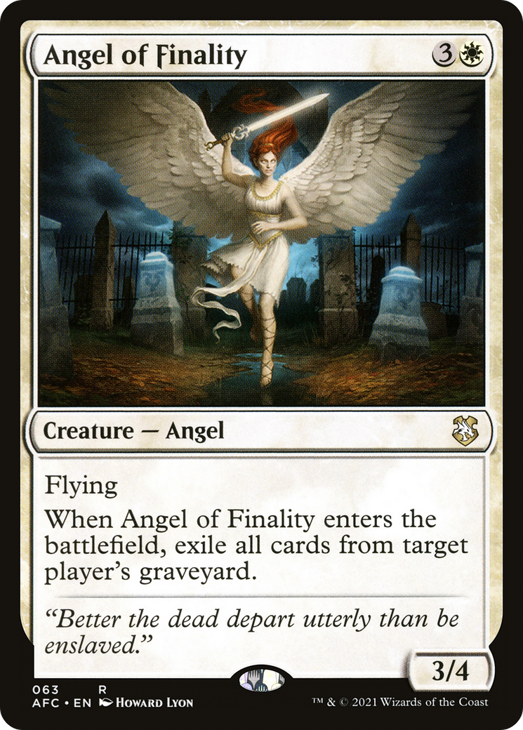 Angel of Finality (AFC-063) - Forgotten Realms Commander