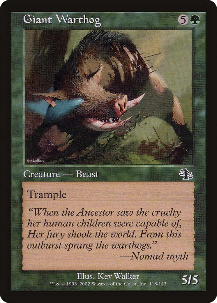 Giant Warthog (JUD-118) - Judgment Foil