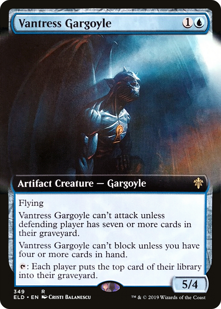 Vantress Gargoyle (Extended Art) (ELD-349) - Throne of Eldraine: (Extended Art)