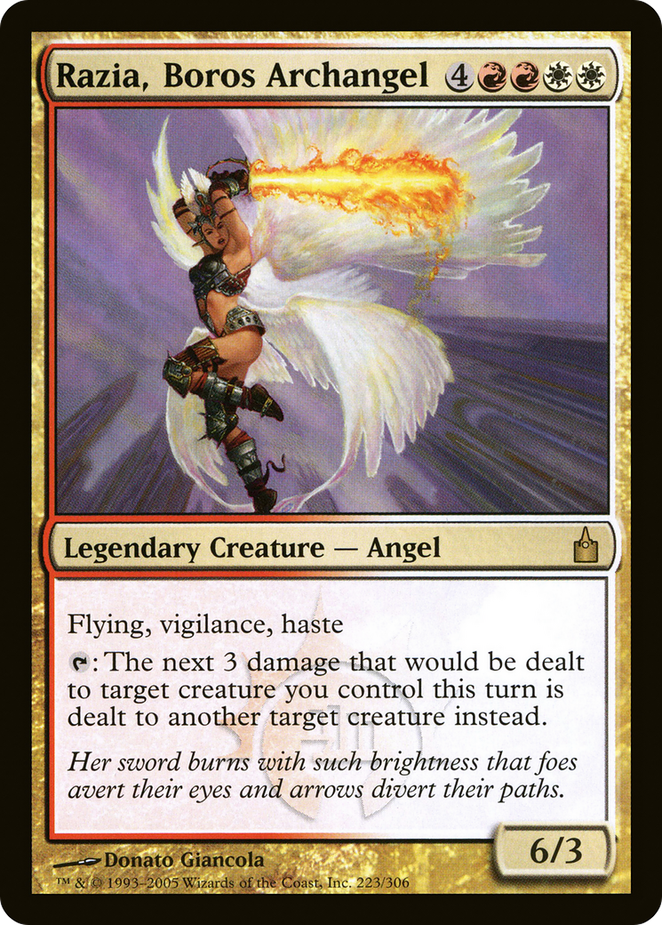 Razia, Boros Archangel (RAV-223) - Ravnica: City of Guilds Foil