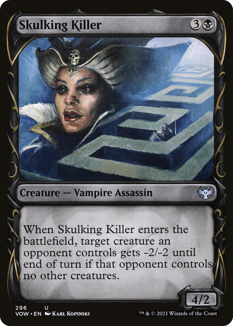 Skulking Killer (Showcase) (VOW-296) - Innistrad: Crimson Vow: (Showcase) Foil