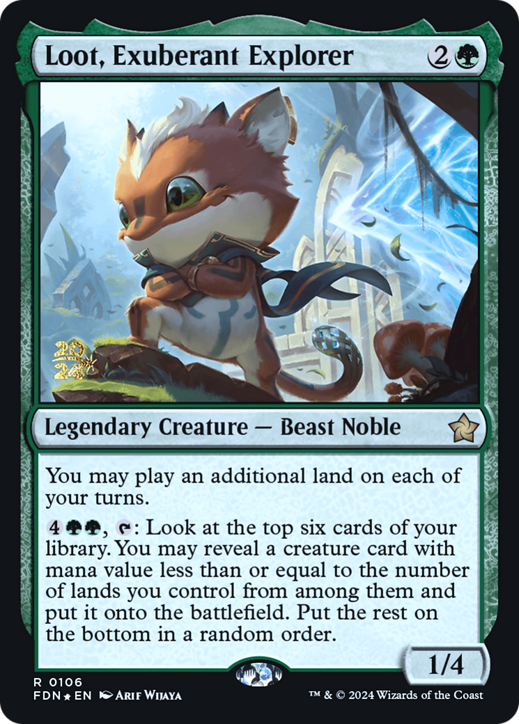 Loot, Exuberant Explorer (PRE-106) - Foundations Promos Foil