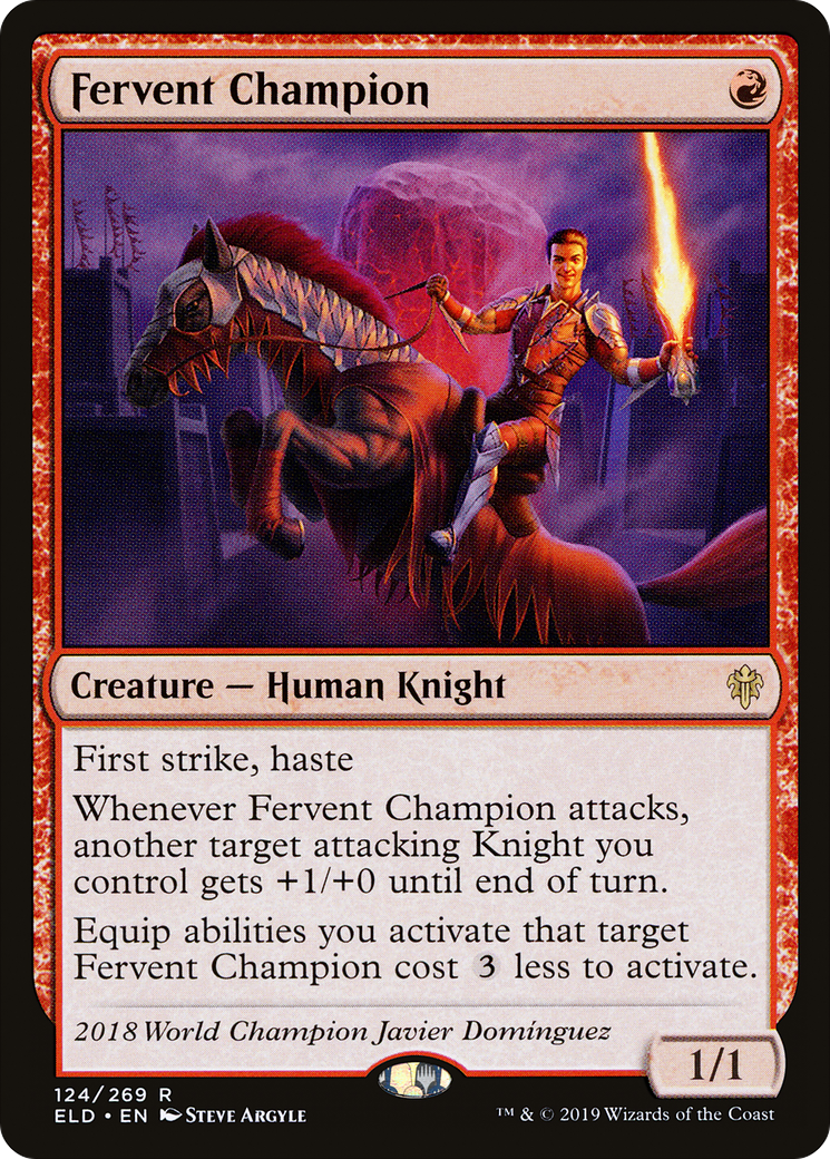 Fervent Champion (ELD-124) - Throne of Eldraine