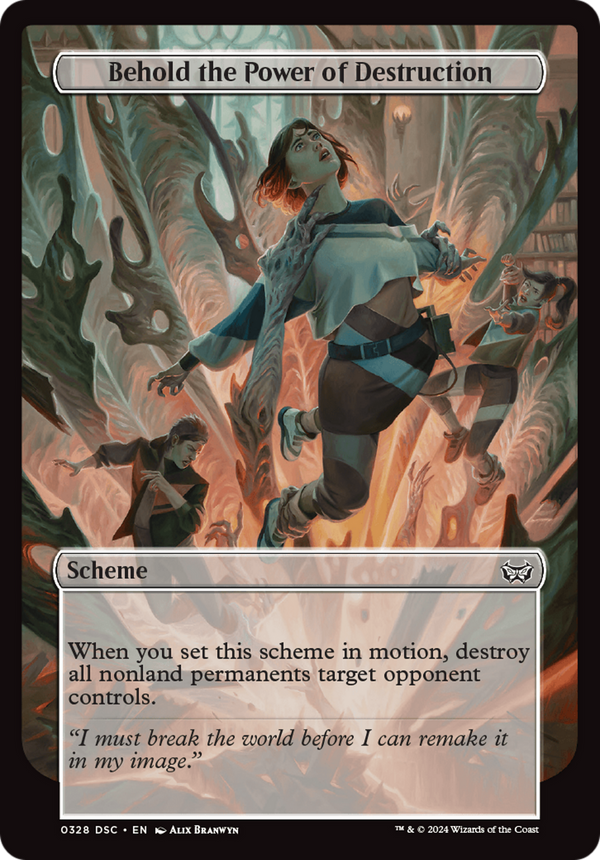 Behold the Power of Destruction (Full Art) (A:DSC-328) - Duskmourn: House of Horror Commander