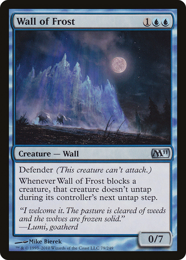 Wall of Frost (M11-079) - Magic 2011 Foil