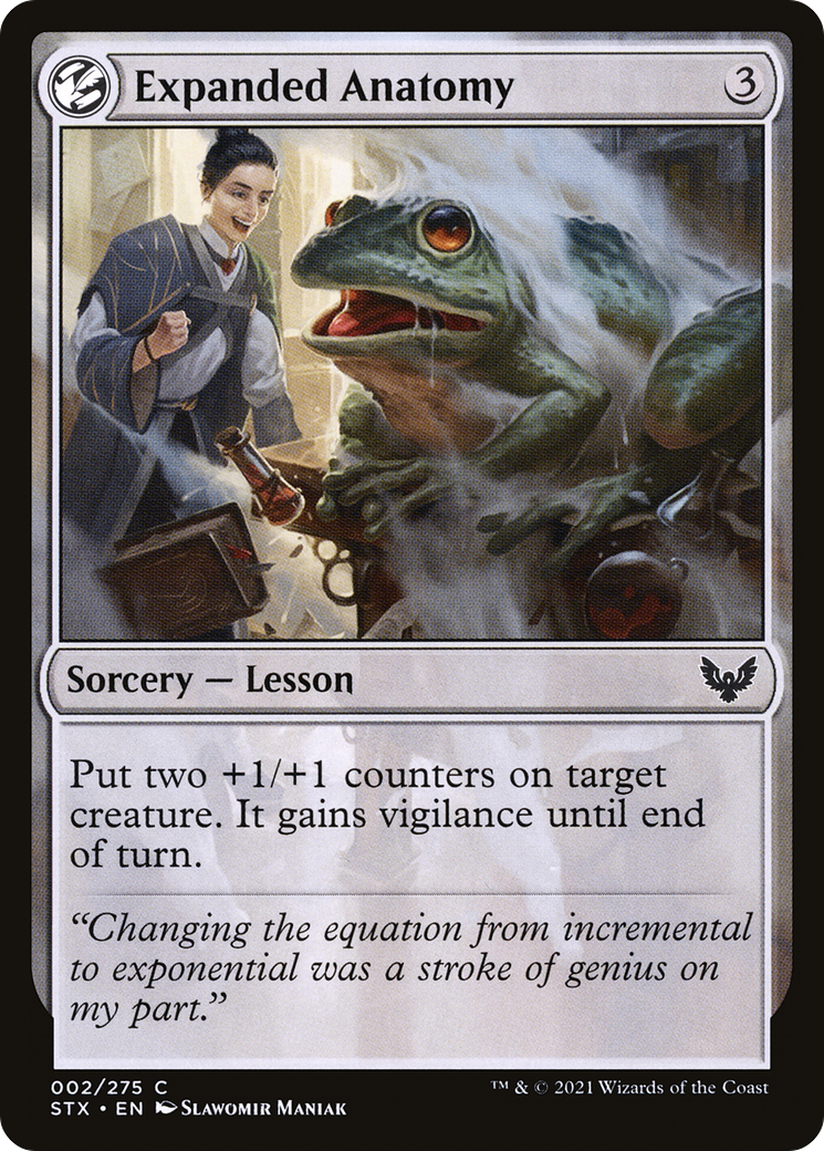 Expanded Anatomy (STX-002) - Strixhaven: School of Mages: (lesson) Foil